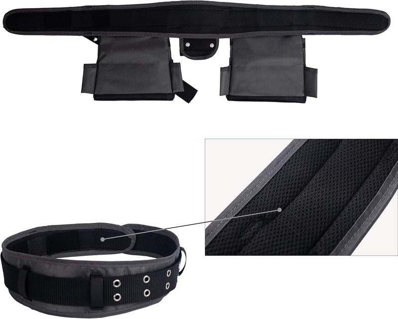 VIDAR TOOLS Magnetic Tool Belt with Air-Mesh Padded,22 Pockets Heavy Duty Tool Belts for Men/Construction/Carpenter/DIY'er/Electrician.Double layer thickened polyester fiber with waterproof coating. - Image 5